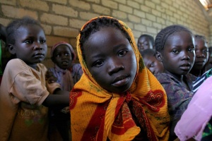 dziewczyny w szkole w republice centralnej afryki
